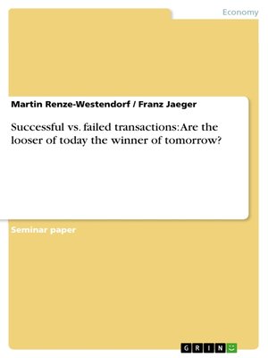 cover image of Successful vs. failed transactions